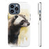 Badger on a Yellow Background - Impact Resistant Phone Case iPhone 13 Pro Max Matte